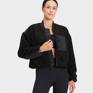 All In Motion Women's High Pile Bomber Jacket
